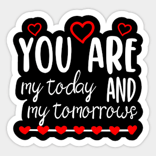 Love you Valentine's day girlfriend, wife gift idea Sticker